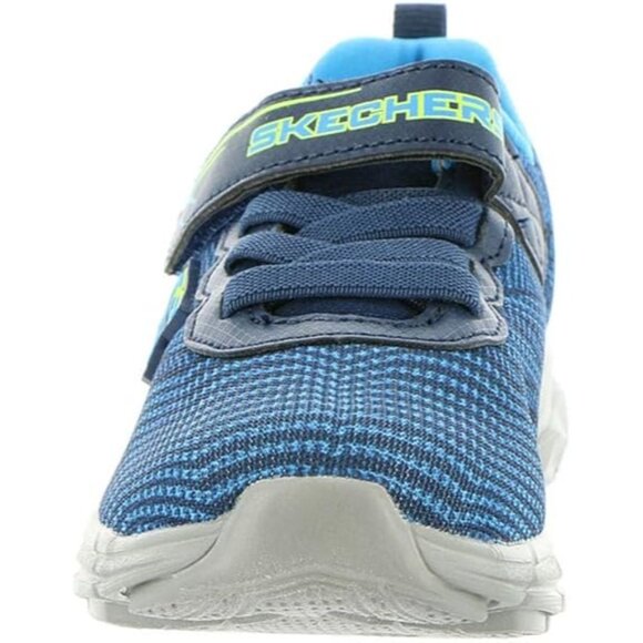 Skechers Boys Blue Athletic Shoes With Velcro Strap & Comfortable Sole - 5 Tod - Picture 4 of 5